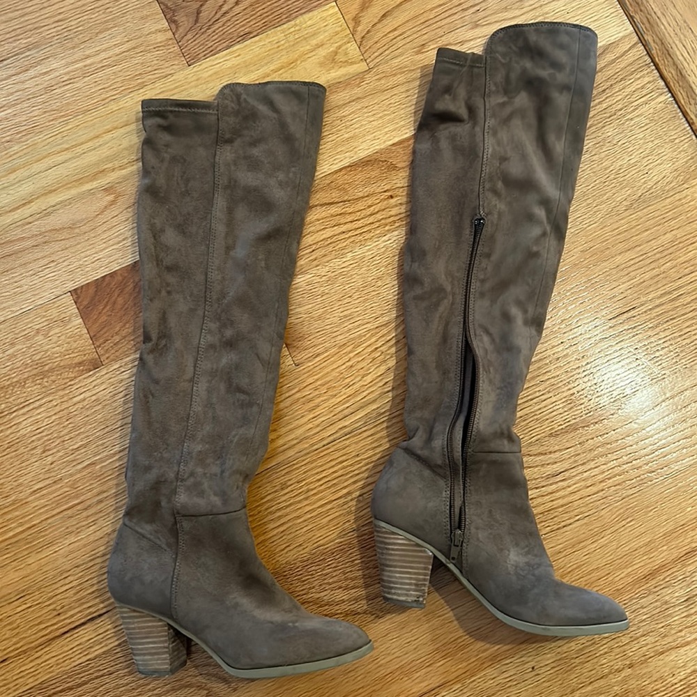 Over the knee heel boot